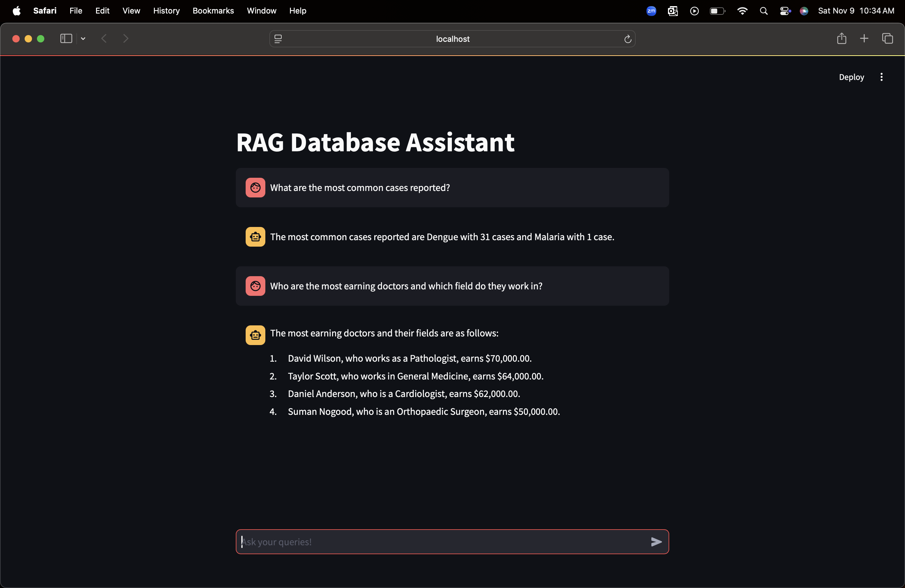 RAG Database Assistant Image